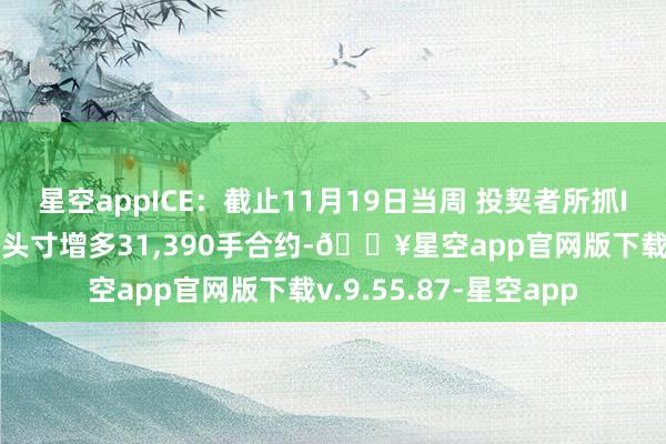 星空appICE：截止11月19日当周 投契者所抓ICE布伦特原油净多头头寸增多31,390手合约-🔥星空app官网版下载v.9.55.87-星空app